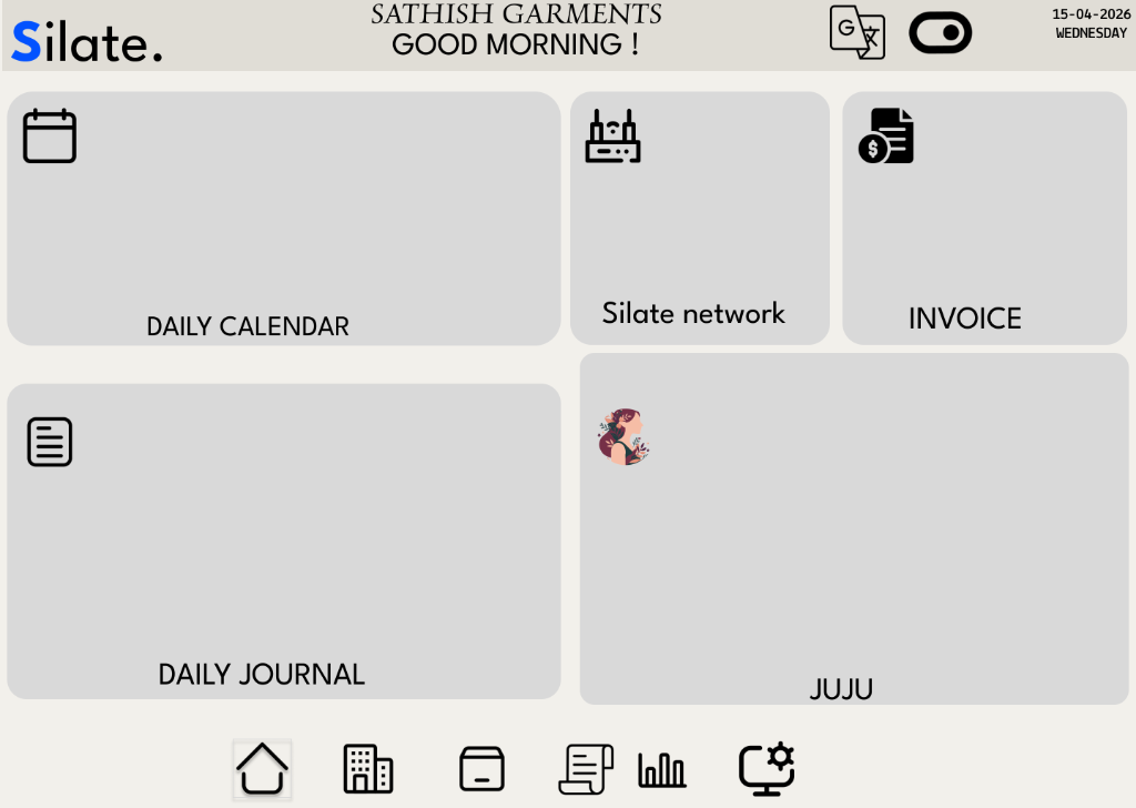 Silate Figma Draft - Home Dashboard