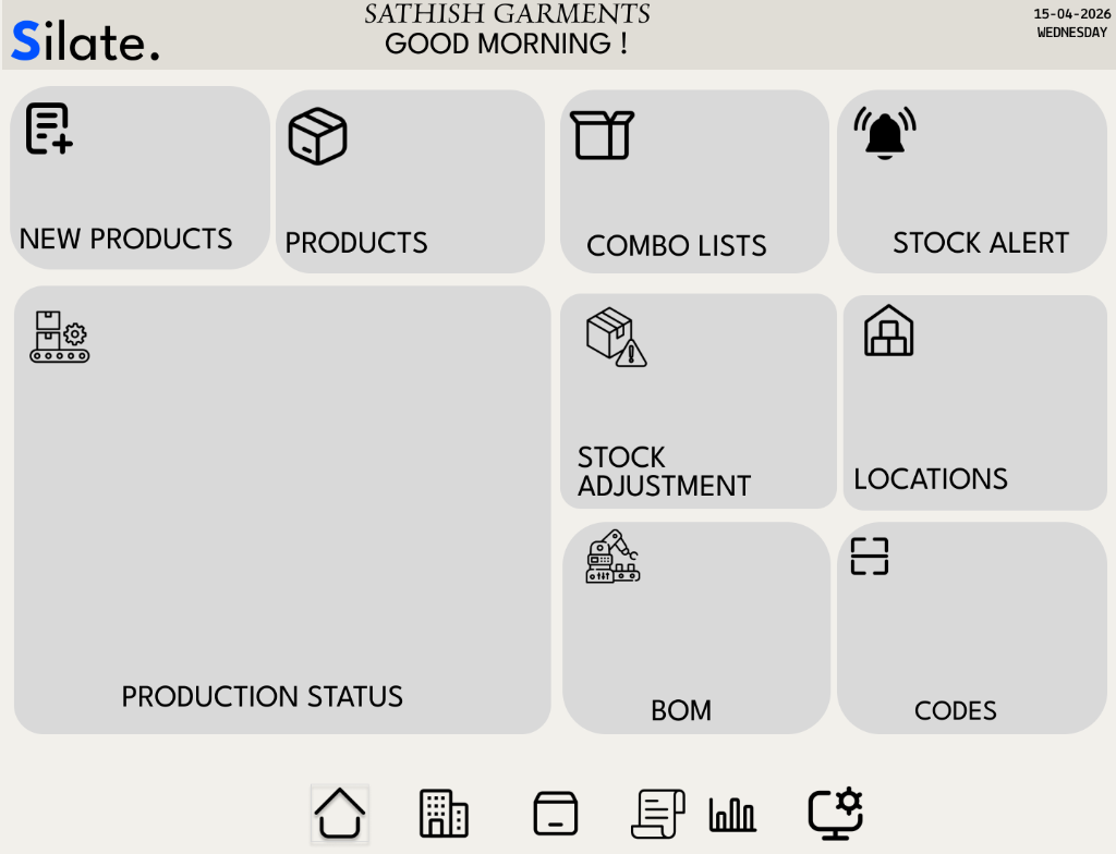 Silate Figma Draft - Inventory & Production